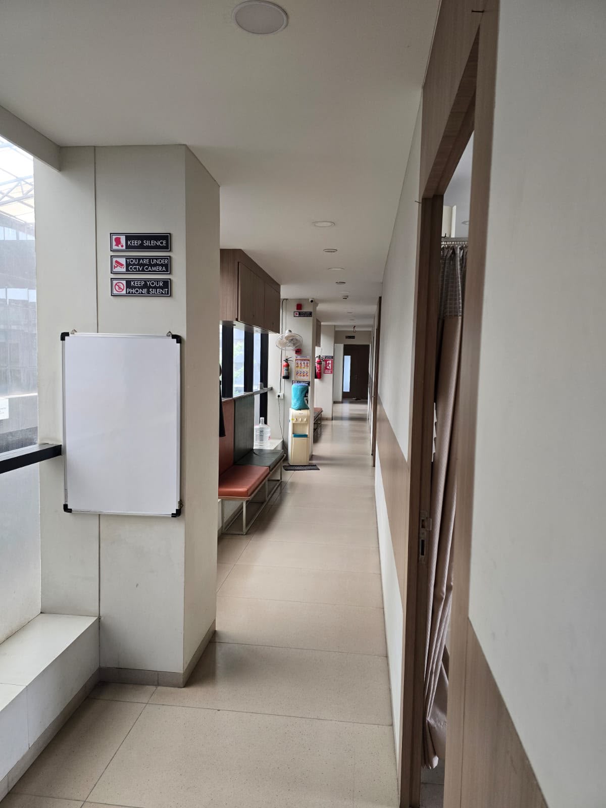 Indoor patient department corridor